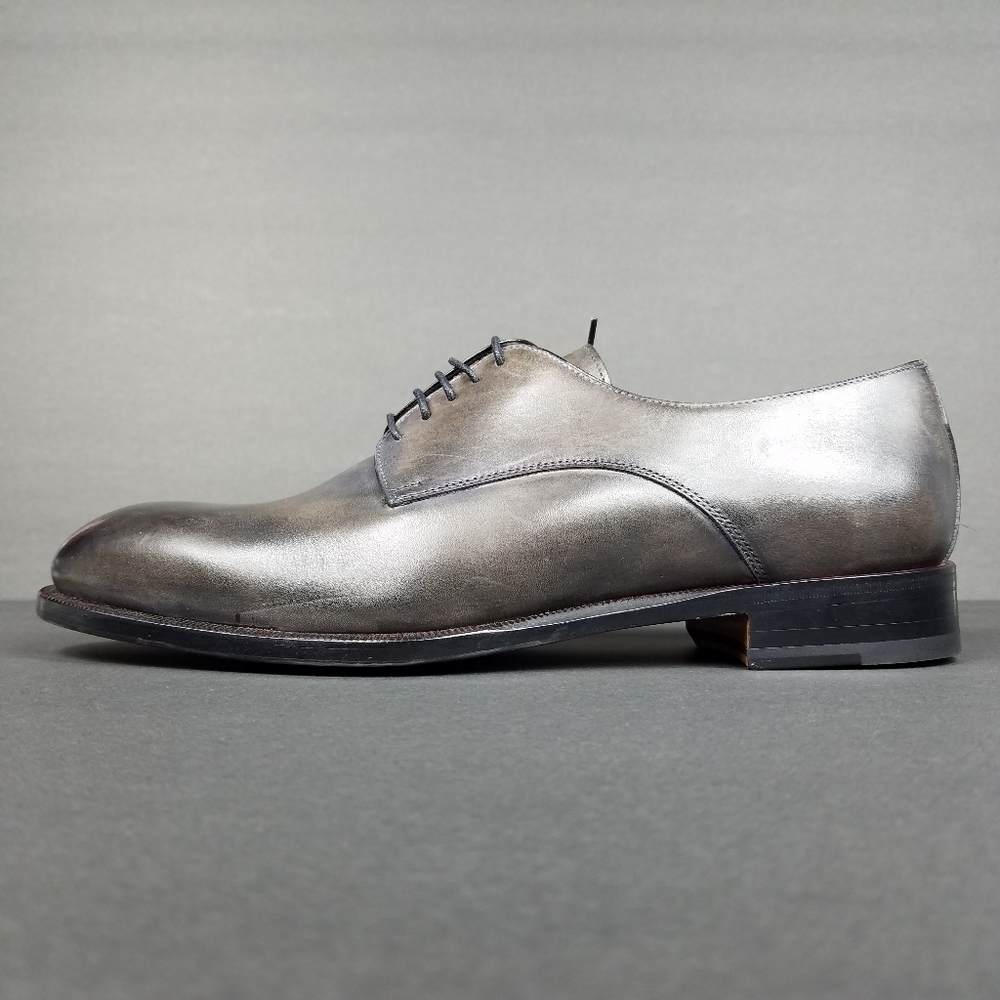 Scarpe Di Bianco Asphalt Grey Size 9 Lace-up Shoe - Picture 4 of 12